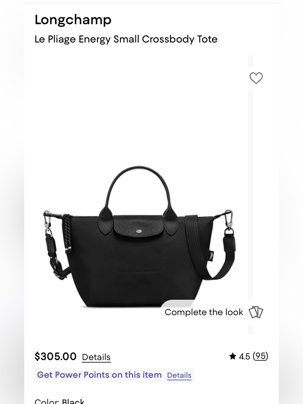 Le Pliage Energy Small Crossbody Tote